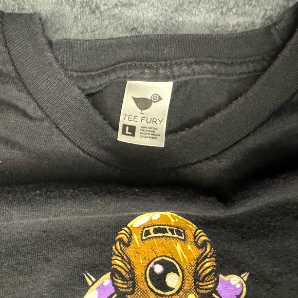 Doctor Who TeeFury Silence in the Library Vashta Nerada Shirt - Picture 3 of 4